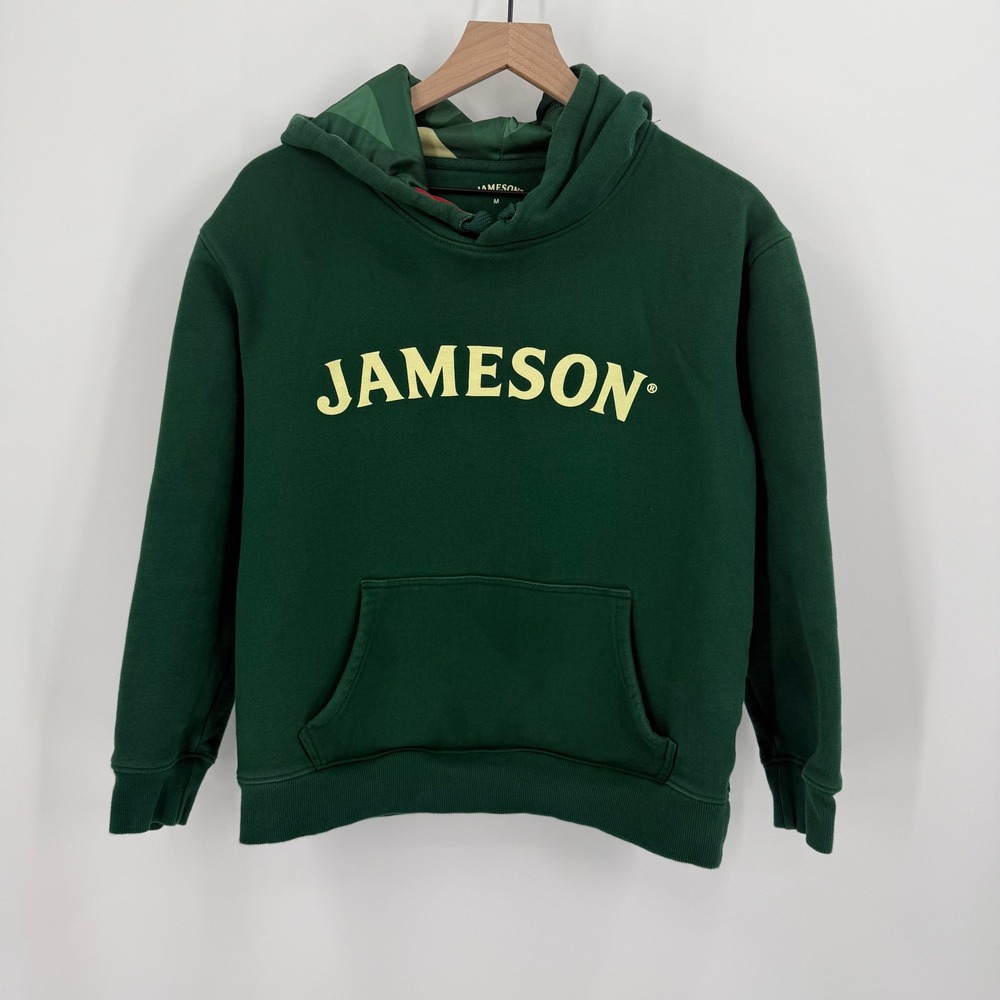 Jameson Green Hoodie Sweatshirt Mens Womens Size Medium Logo Graphic Pullover